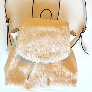 Kate Spade Small Breezy Mulberry St White Backpack